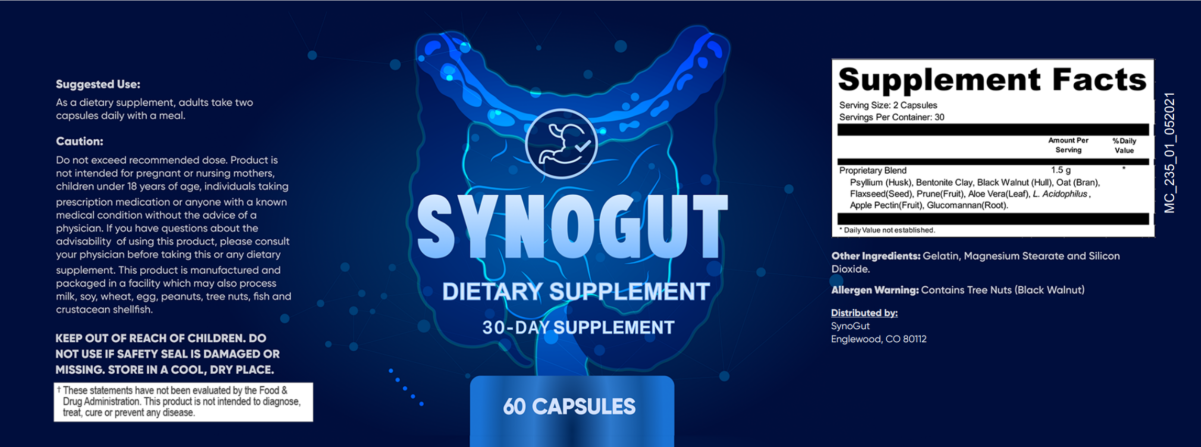 SynoGut Supplement Facts