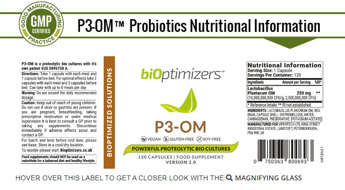 P3-OM Probiotics Ingredients