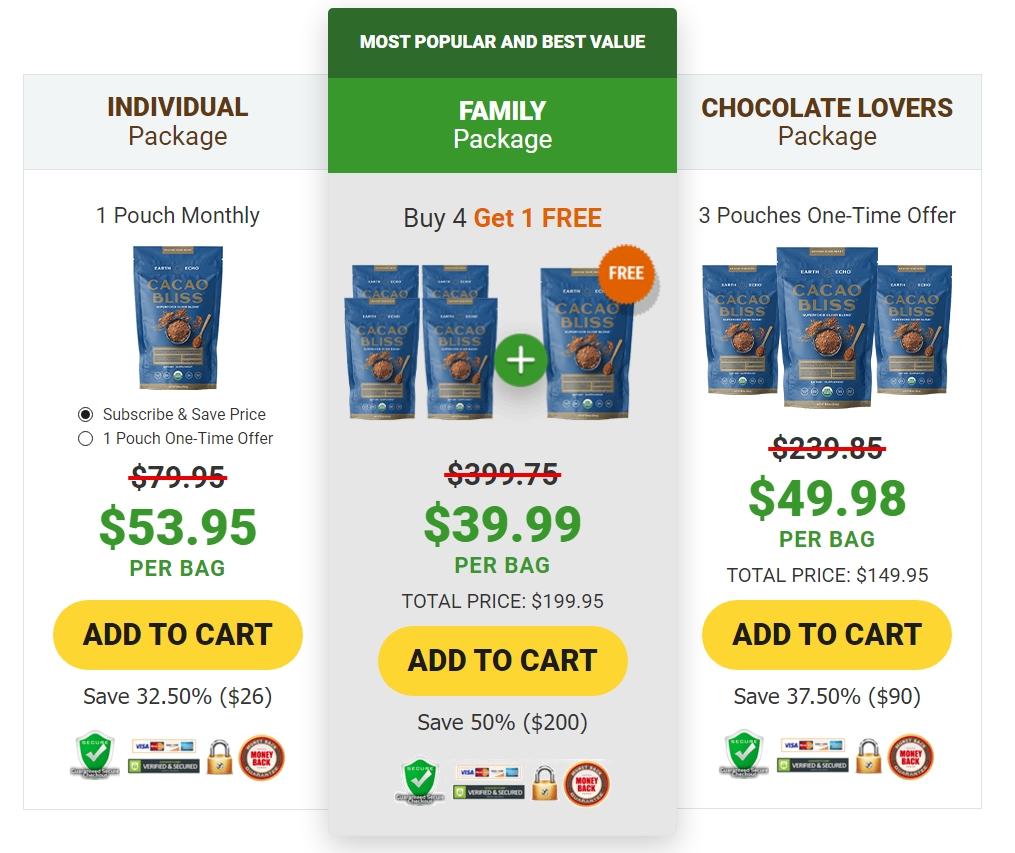earth echo cacao bliss sale