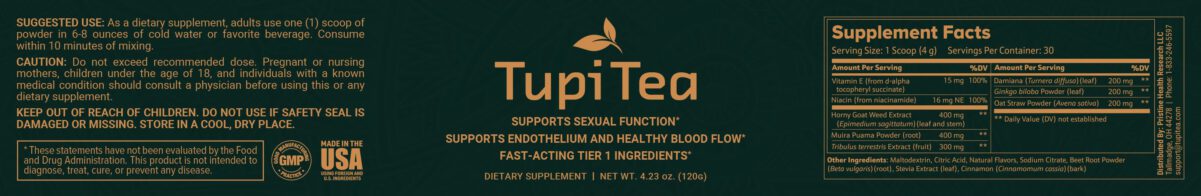 Tupi Tea Ingredients
