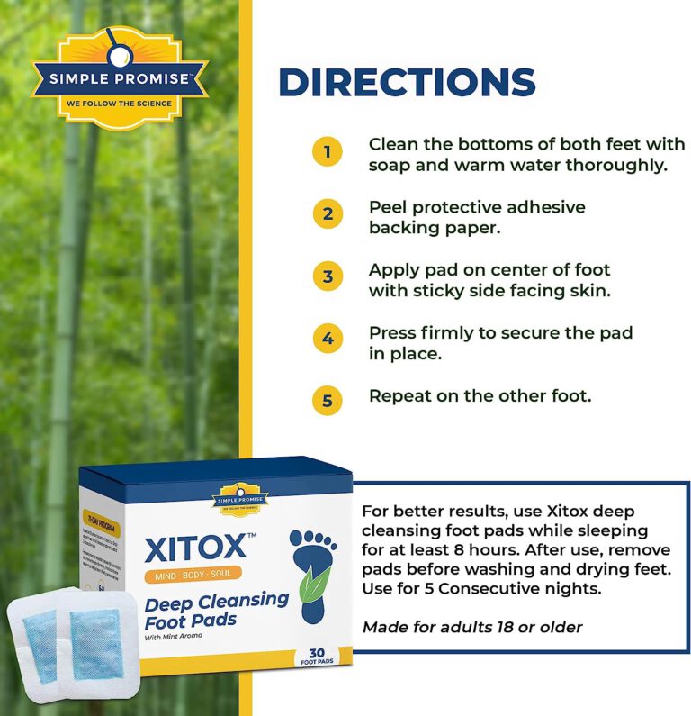 XITOX Foot Pads Reviews Does It Work? Updated 2024 Healthy 365 Days