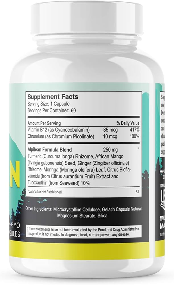 Alpilean Weight Loss Supplement Facts